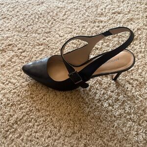 ANTONIO MELANI Black Strap Heels
